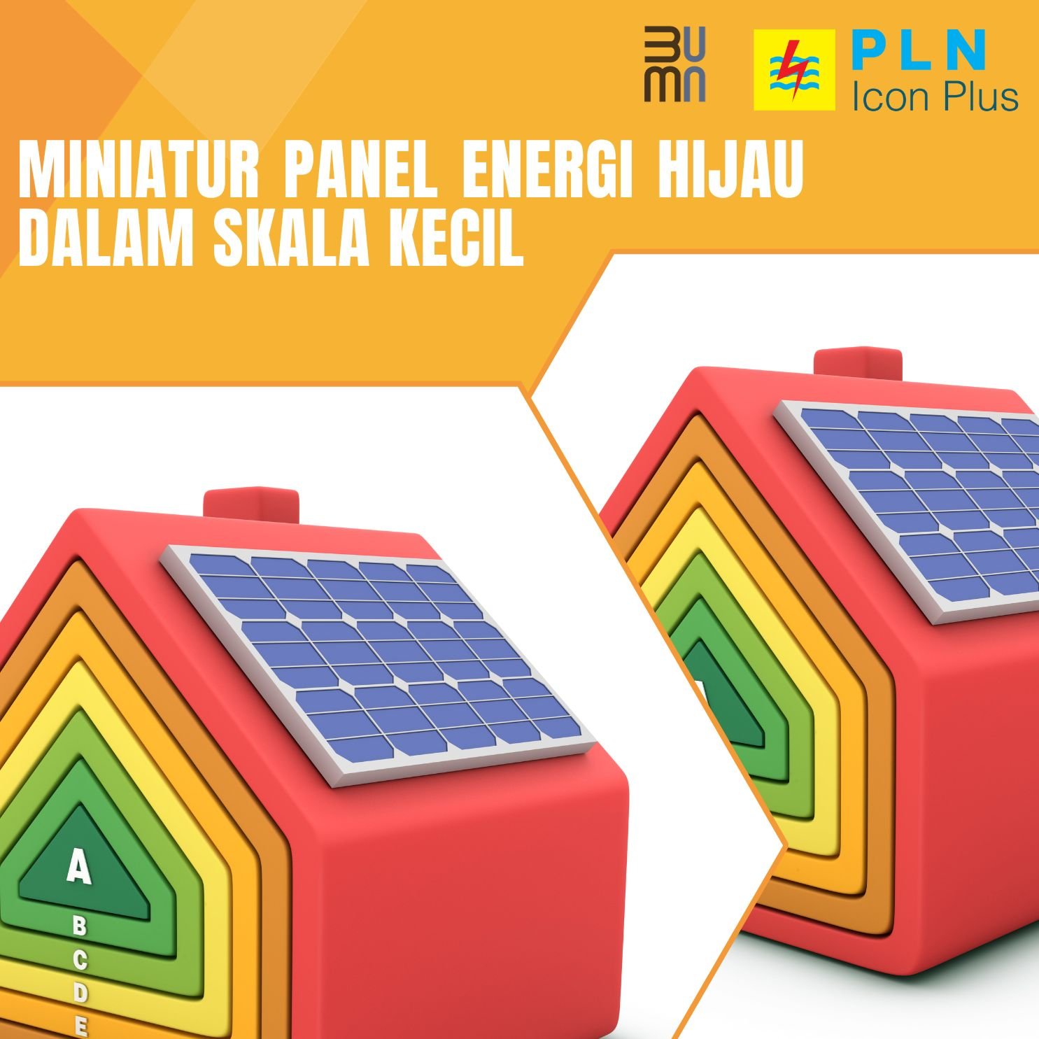 Miniatur Panel Energi Hijau dalam Skala Kecil