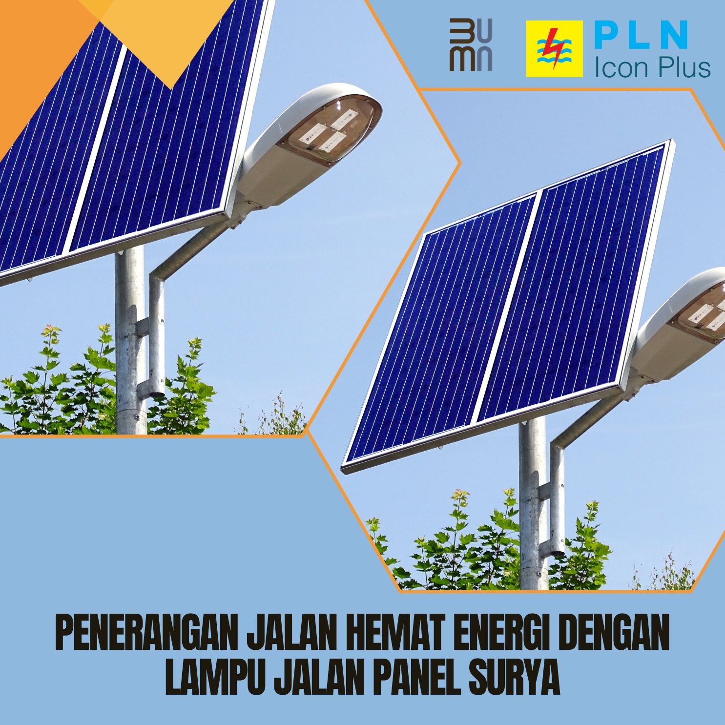 Penerangan Jalan Hemat Energi dengan Lampu Jalan Panel Surya