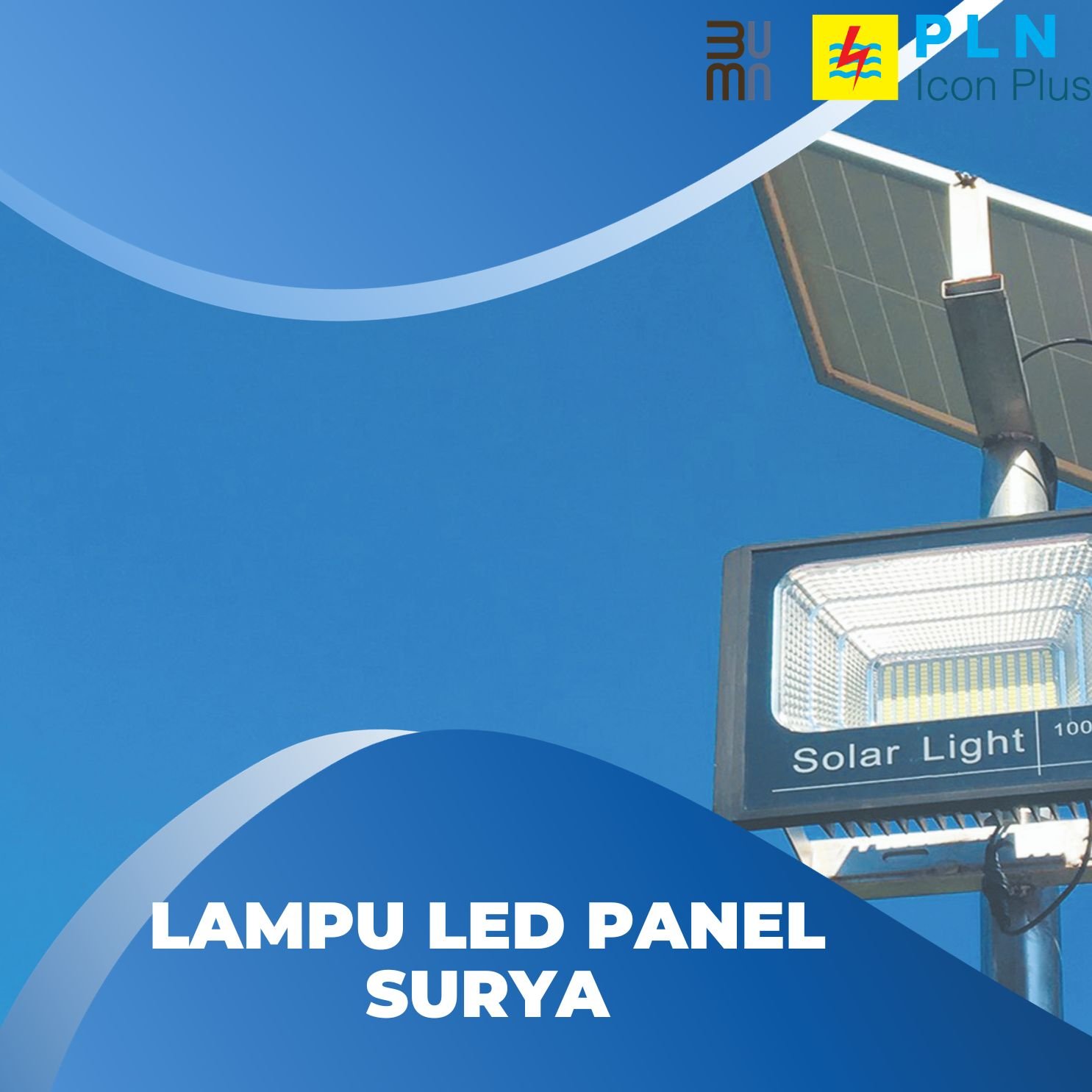 lampu led panel surya